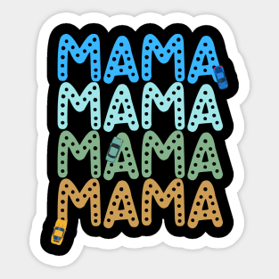 Funny Mama Mother of Boys Sticker